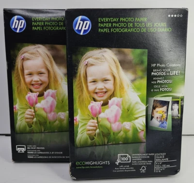 HP Q5540A Everyday Glossy Photo Paper 200 Sheets 4 x 6" for InkJet Printers
