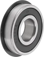 X AUTOHAUX 6203NR2RS Deep Groove Ball Bearings 17x40x12mm P0 Double Rubber Seal Lubricated Bearings 1 Pc Car Scooter Skateboard Wheel Universal Silver Tone Black