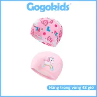 在飛比找蝦皮購物優惠-Gogokids 男士女士游泳帽卡通滌綸印花游泳帽,用於放鬆