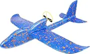 KOMBIUDA DIY Rechargeable Electric Glider Plane for Fun Hand Throwing Aircraft for Outdoor Play and Educational Activities Exciting Flying Experience Random Color