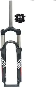 24 Inch MTB Bicycle Front Fork 1 1/8 Inch Straight Steerer Mountain Bike Suspension Forks Mechanical 100mm Travel Quick Release 9 * 100mm Disc Brake