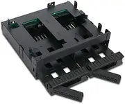 ICY DOCK 2 Bay 2.5 SAS/SATA HDD/SSD Mobile Rack Enclosure + Ultra Slim/Slim CD DVD-ROM Optical Drive Slot for 5.25 Bay | ExpressCage MB732SPO-B