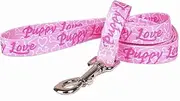 Yellow Dog Design, Puppy Love Pink Dog Leash, Extra Small 3/8" x 60" (5 ft.)