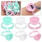 100 pcs Eyelash Extensions Lash Glue Rings Portable Glue Holder New Glue Rings