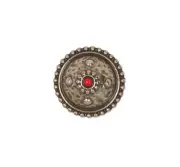 Caspian Concho Antique Silver 1" Tandy Leather 7151-03