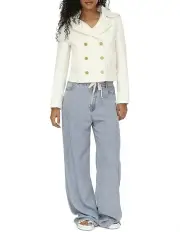 [Belle & Bloom] Back Time Military Peacoat in Cream