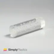 Bubble Effect Clear Extruded Acrylic Plastic Perspex Rod / Various Diameters