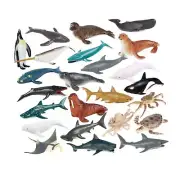 24x Simulation Animals Model Toy Figures for Party Favors Kids Birthday Game