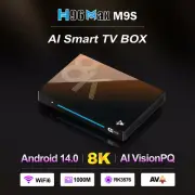 Smart TV Box for Android 14.0 WiFi 6 Bluetooth Set Top Box