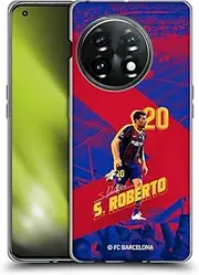 Head Case Designs Officially Licensed FC Barcelona Sergio Roberto 2020/21 First Team Group 1 Soft Gel Case Compatible with OnePlus 11 5G