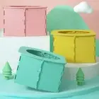 Foldable Children's Potty Training Seat Kids Folding Toilet Outdoor