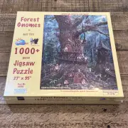 SunsOut Forest Gnomes Jigsaw Puzzle 1000+ Piece 27x35 Large Pieces by Jeff Tift