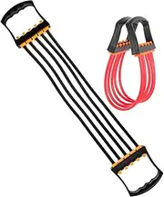 Abaodam 2pcs Multi Function Pull Rope Chest Expander Durable TPE Fitness Machine for Resistance Training for Home and Travel for Biceps and Triceps Exercises