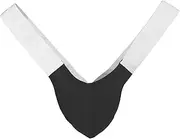 [JEShifangjiusu] Men'S Sexy T-Back Jockstrap Panties Ice Silk Briefs Low Waist G-String Seductive Thong Bulge Pouch Underpants, Black, Small