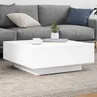 vidaXL Coffee Table White 80x80x31 cm Engineered Wood 2BB