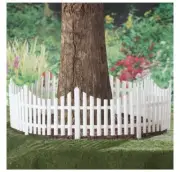 4pc White Picket Fence For Garden (col)