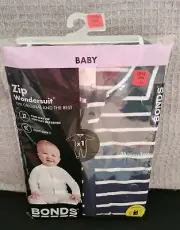 Bonds Zip Wondersuit size 1 (12-18 months) - Stripes