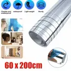 Flexible Mirror Sheets Self Adhesive Frameless Mirror Tiles Non Glass Plastic 2M