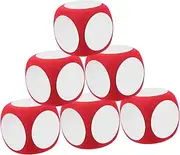 CLISPEED 6pcs Blank Dice Erasable Game Dice for DIY Classroom Activities Fun Parties and Educational Games for Endless Creativity