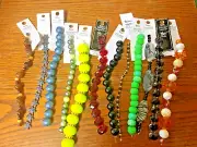 GRAB BAG Mix bead strands jewelry making 12 STRANDS DARICE #10