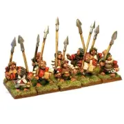 Halfling State Trooper Spearmen Detachment x10 No Command 28mm Metal Unpainted