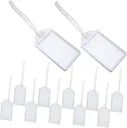 CAXUSD Pack Card Tag Label Luggage Tag Holder Key Labels Holder Id Card Sleeves