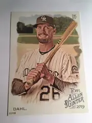 2019 Topps Allen & Ginter Jumbo 5x7 David Dahl Rockies 259 05/49
