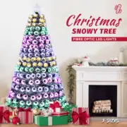 90 150 180 cm Christmas Xmas Fibre Optic LED Lights Tree Artificial Decor Star