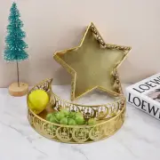 Iron Ramadan Dessert Tray Muslim Ramadan Kareem Fruit Basket Home Ornament