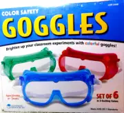 Learning Resources~Colored Safety Goggles Multi-color Set of 6 Boxed NEW!!