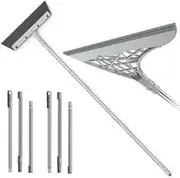 Multifunction Magic Broom & Water Sweeper, Floor Squeegee with Long Handle, Light Weight Water Sweeper Wiping Sweeper Broom Remove Dust, Dog Hair, Windows Scraper