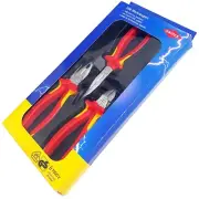 Knipex 3pc Electro 1000V Insulated Long Nose Side Cutters Combination Pliers Set