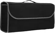 ABOOFAN Felt Trunk Storage Bag Foldable Pouch for Vehicle Durable Black Design Portable and Space Saving Tool Storage for Cars and