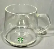 Starbucks 2023 Clear Glass Coffee Mug Cup Siren Logo #1 of 2