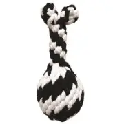 Scoochie Pet Super Scooch Rope Drumstick With Squeaker Dog Toy Large 8" inches