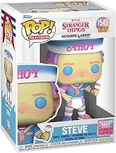Funko Pop! Stranger Thing Steve Harrington (Scoops Ahoy) Figure Toy, 4.15-Inch Size