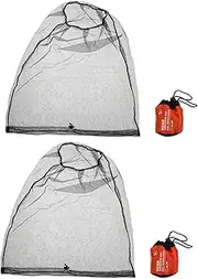 POPETPOP 4Pcs Breathable Fishing Caps with Face Protection Netting Outdoor Sun Protection Hats for Men and Women Lightweight and Durable Mosquito Head Net Hats for Camping Black