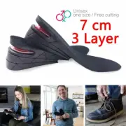 Height Increase Insoles Shoe Pads Lift Heel 3 Layers adjustable up to Tall 7cm