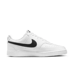 【NIKE 耐吉】NIKE Court Vision Low 男鞋 休閒鞋 黑 白 皮革(DH2987-101)