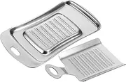 Gatuida 2Pcs Stainless Steel Multi Function Garlic Grinders Versatile Household Food Graters for Vegetables Ginger and Food Preparation