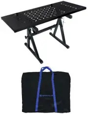 Rockville Z50 Z-Style Keyboard Stand+Travel Bag+Shelf to Turn Into DJ Table
