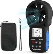 Digital Anemometer Handheld, Wind Speed Meter Gauges with Backlight and Max/Min/AVG, Measuring Wind Speed for Shooting, Measuring HVAC Installation, CFM Calculation, Duct Vents
