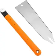 Fulasun Japanese Style Hand Saw Steel Japanese Style Pull Saw Double Sided Blade Flush Cutter Fast Cutting Hand Blade for Gardening Fulasun(Double-sided teeth)