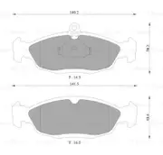 Bosch Front Brake Pads for Daewoo Lanos T100 1.5L Petrol A15SMS 1996 - 2003