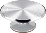 12 Inch round Aluminum Revolving Cake Decorating Stand,Cake Turntable, Rotating