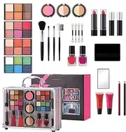 Make Up Sets for Women,Long Lasting Matte Makeup Kit Waterproof Makeup Set - Full Set includes Blush Mascara Eyeshadow Palette Lipstick for Women