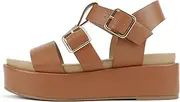 [Soda] “STELLAR” ~ Women Flatform Multi Strap Double Buckle Open Toe Ankle Strap Platform Wedge Sandals