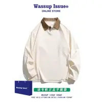 在飛比找ETMall東森購物網優惠-WASSUP ISSUE休閑春季情侶POLO衫