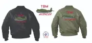 TBM Avenger Military Aircraft Full Embroidered back&crest MA-1 Jacket