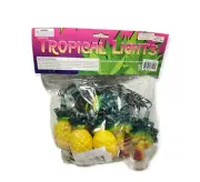 Pineapple Tropical Summer String Lights Palm Trees 10 Indoor Lights 7 Foot